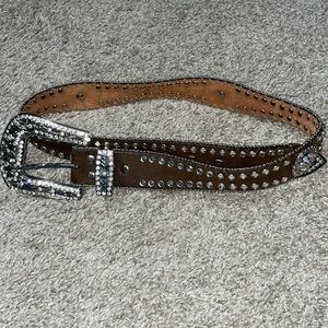 Western bling belt